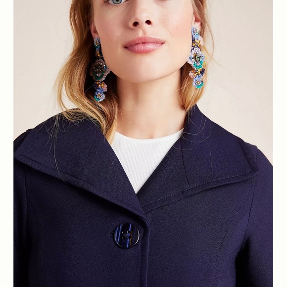 Anthropologie Wellesley Pleated Peacoat - Picture 5 of 12